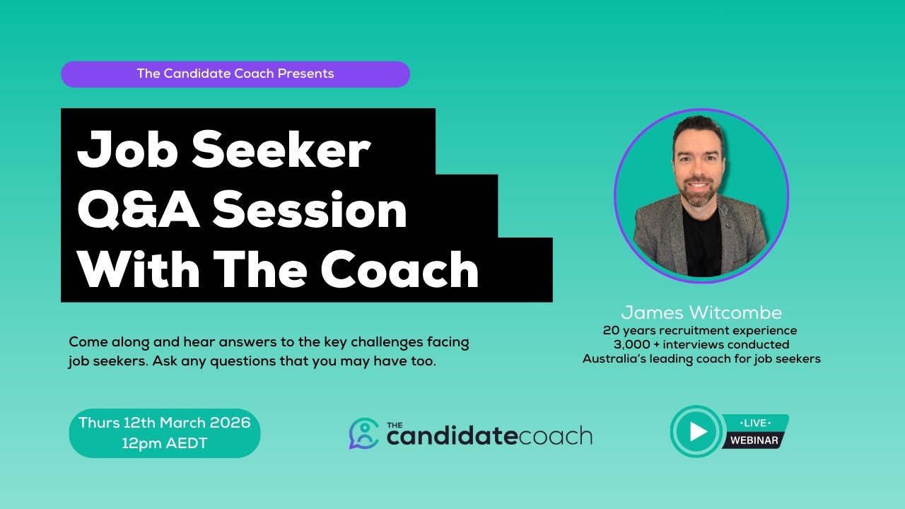 Live Q&A with The Candidate Coach