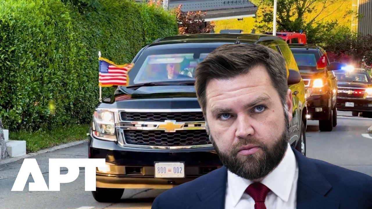 WATCH: Huge JD Vance Convoy Rolls Into Burgenstock, Switzerland Ahead of US-Iran Talks | APT