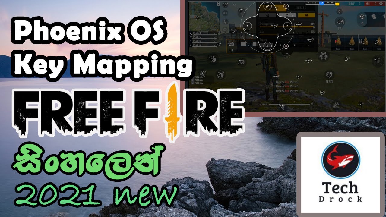 Free Fire Settings For Phoenix OS Keymapping 2021new සිංහලෙන් Headshot |ROG, Dark Matter, |TechDrock