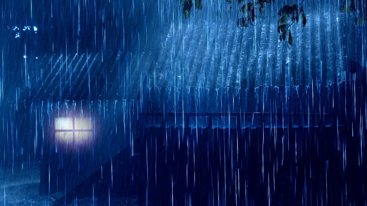 Fall Asleep Fast with Heavy Rain on a Tin Roof | Falling Rain Sounds & Mighty Thunder