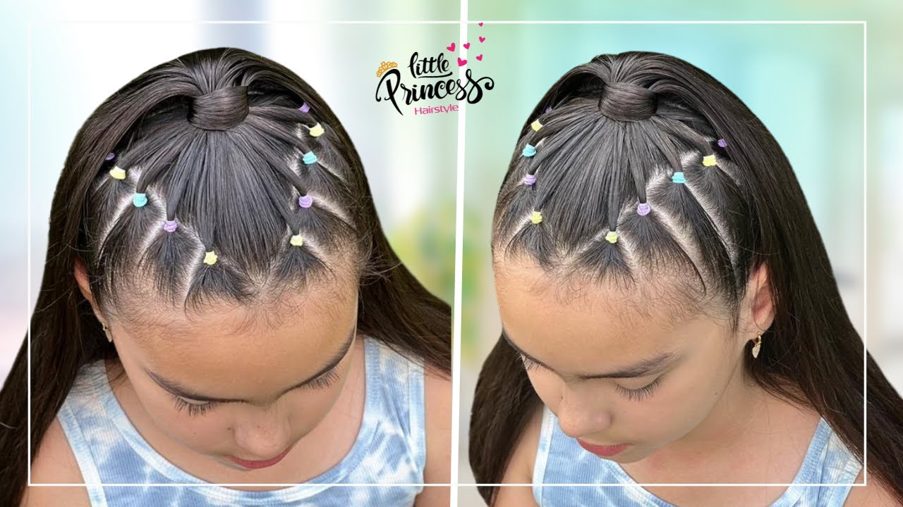 HERMOSO PEINADO EN 5 MINUTOS PARA NIÑAS  / PEINADOS FACILES PARA LA ESCUELA