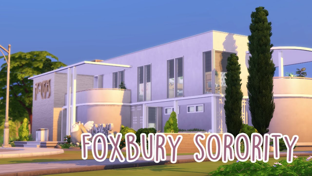 Sims 4 | House Building | Foxbury Sorority