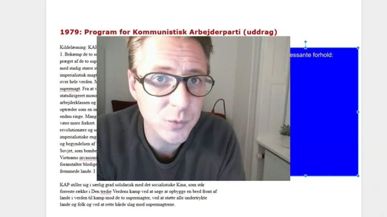 Eksempel på kildeanalyse og læsning mellem linjerne i historie
