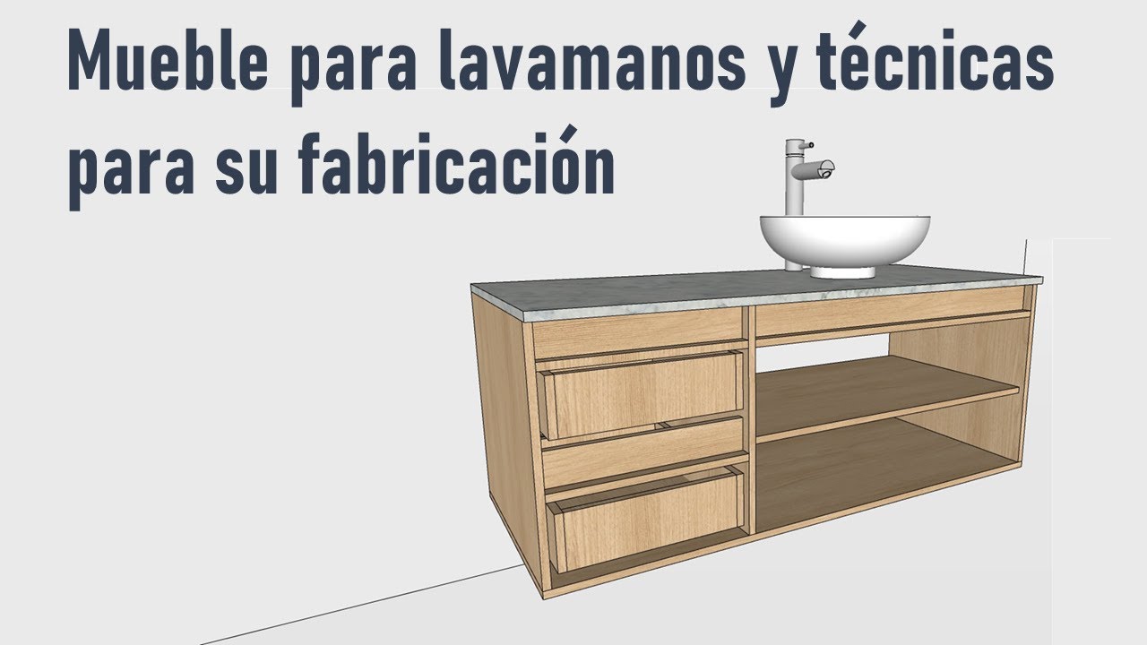 Diseño y estructura de un mueble de melanina para lavamanos  - Técnicas para la fabricación
