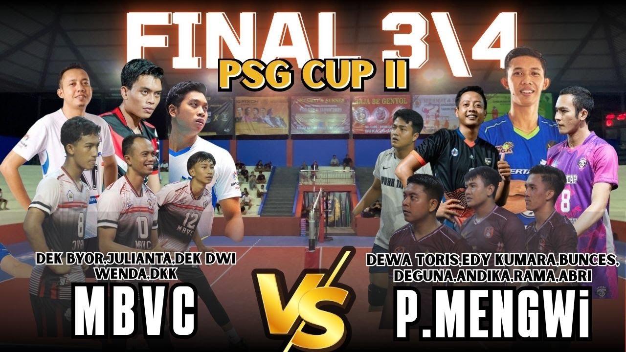FINAL🔥PEREBUTAN JUARA 3 DAN 4‼️ PTR MENGWI KALAH MELAWAN MBVC‼️@VOLIMANIABALII