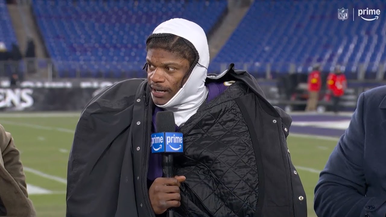 Lamar Jackson Joins Wild Card Postgame Show | NFL Playoffs | Prime Video