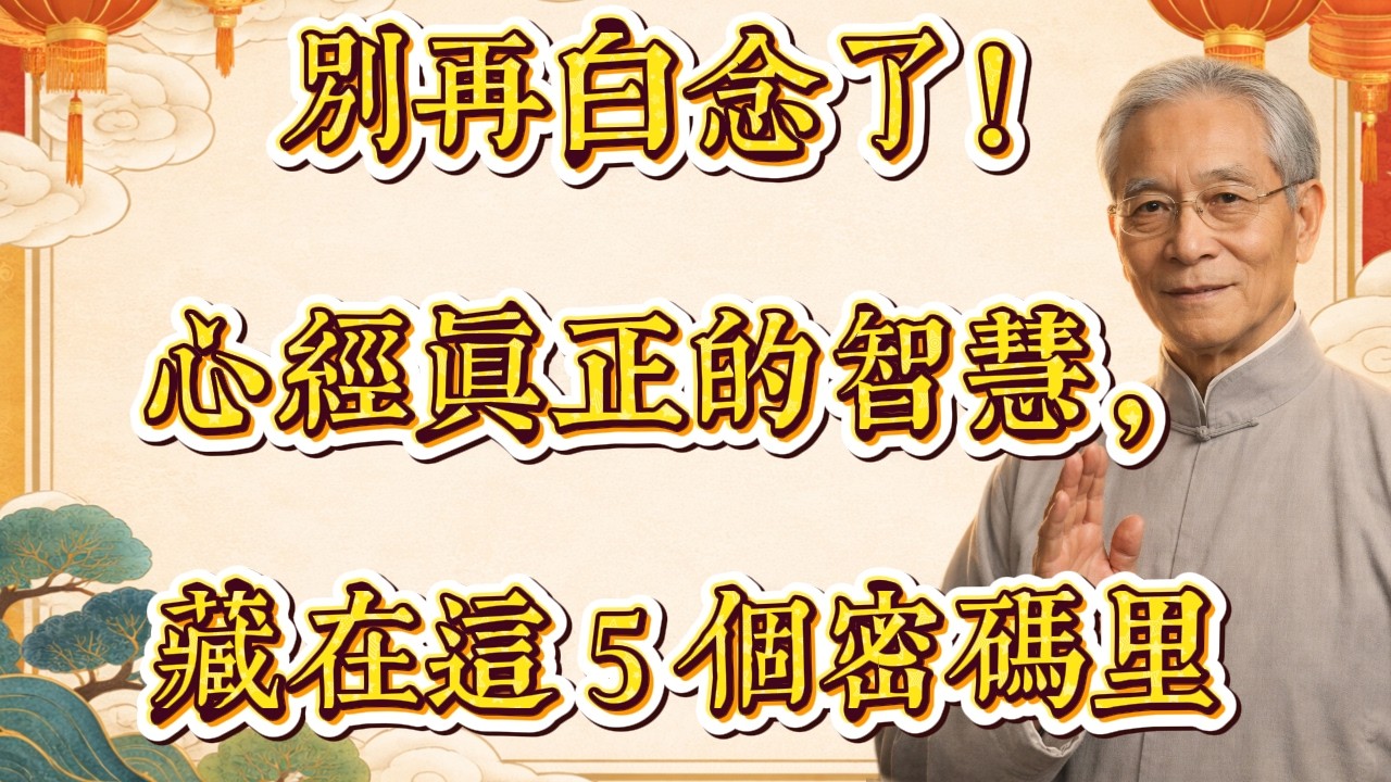 很多人讀《心經》卻不懂，其實重點在這裡