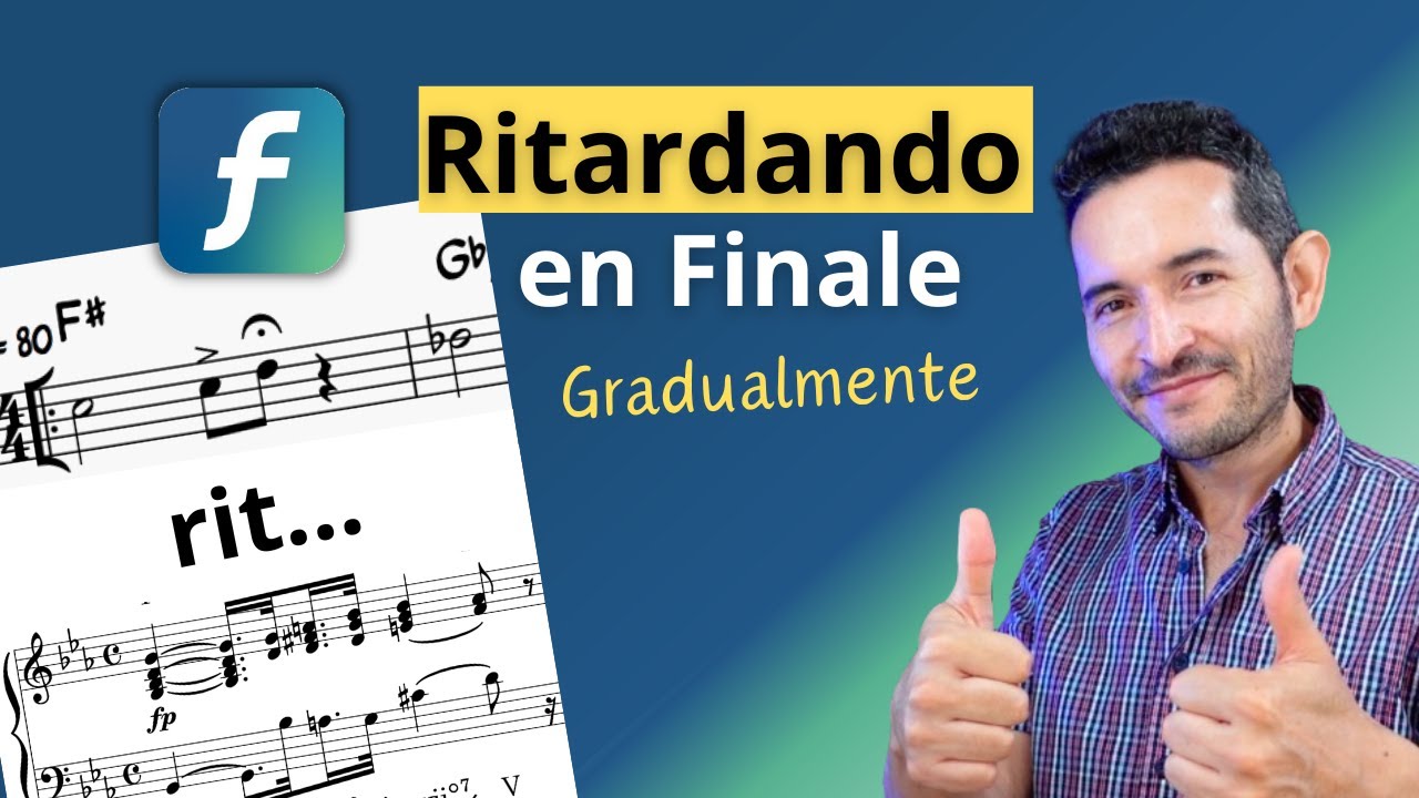 Como configurar tempo en Finale // ritardandos