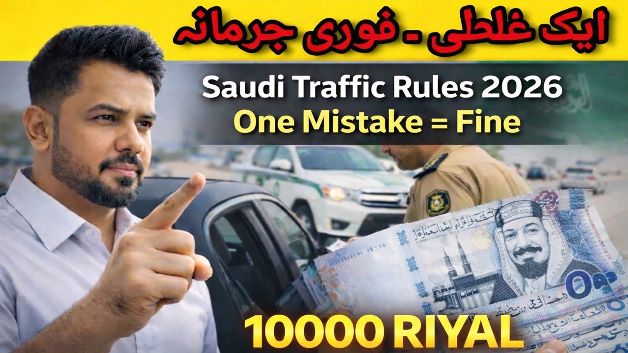 Saudi Traffic Violations Explained | Fine Up To 10,000 SAR
