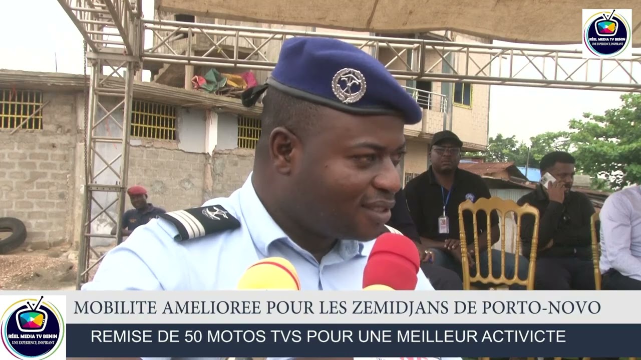 50 MOTOS TVS AUX ZEMIDJANS DE PORTO-NOVO, une initiative de wabi AMADANI 
