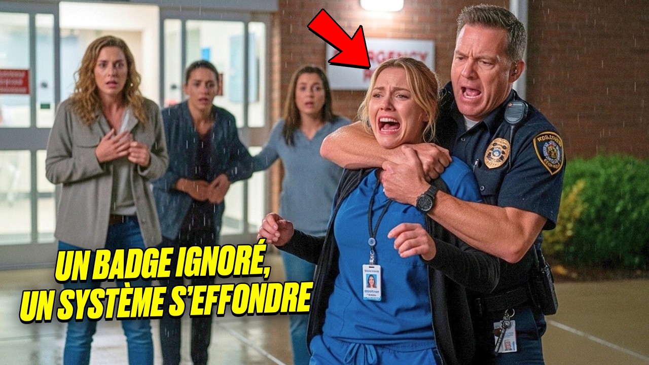 « Restez au sol ! » Un agent étrangle une infirmière — minutes plus tard, sa carrière s’effondre