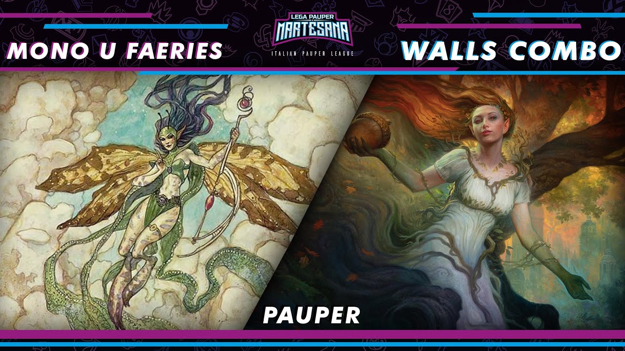 MTG PAUPER - Mono U Faeries vs Walls Combo - LPMartesana