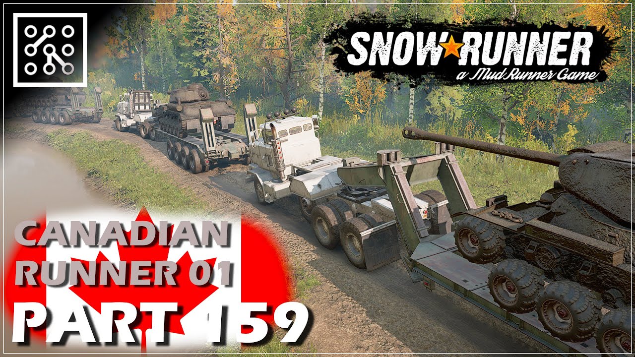 SNOWRUNNER CZ | CANADIAN RUNNER - Vojenský konvoj - #159 | Lets play | Česky