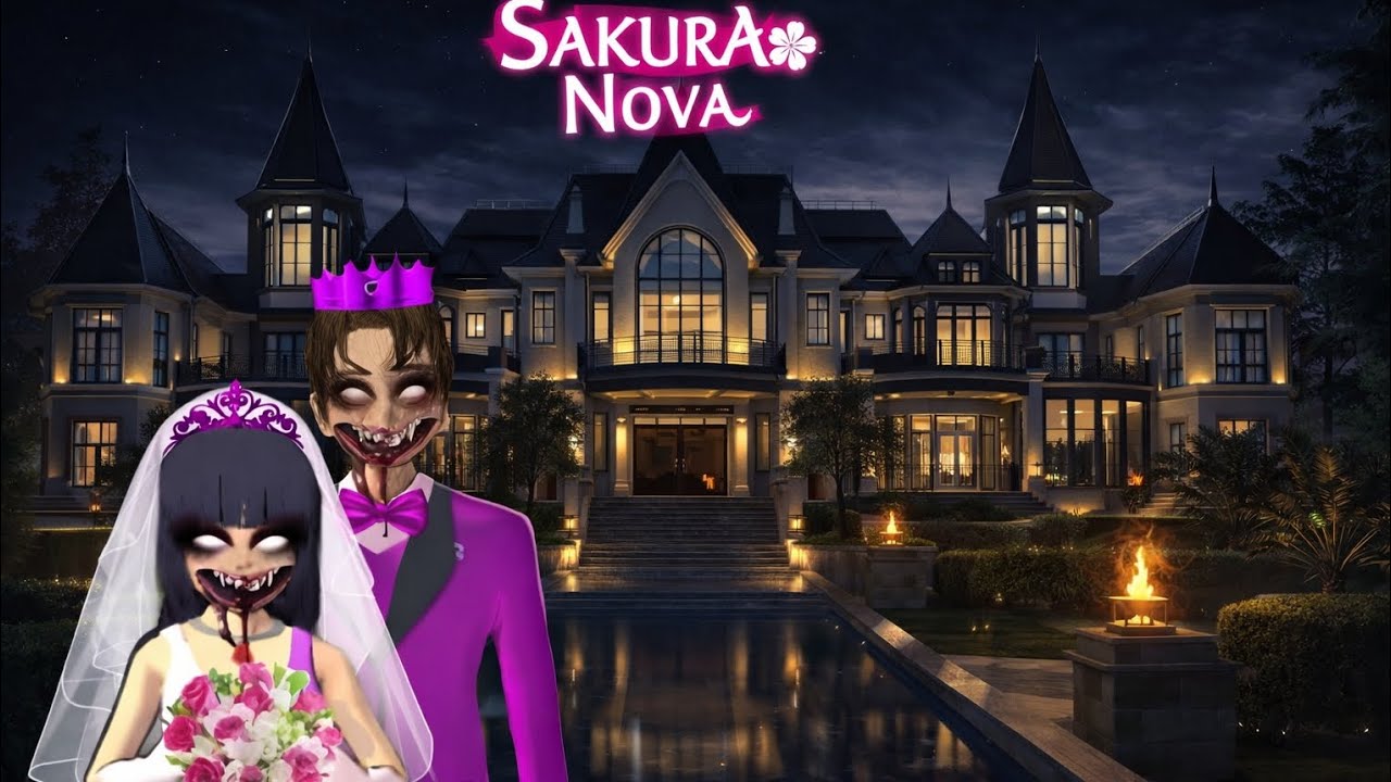 Pernikahan Mio Yuta Tampil Mengerikan Pasangan Zombie 😱 | Sakura School Simulator Horror Drama 👺👹