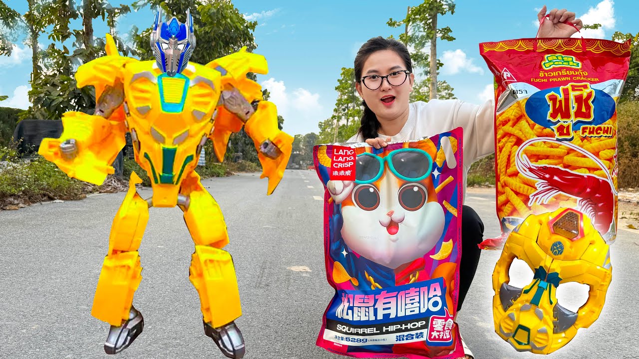 Changcady review mặt nạ biến hình thành siêu nhân robot