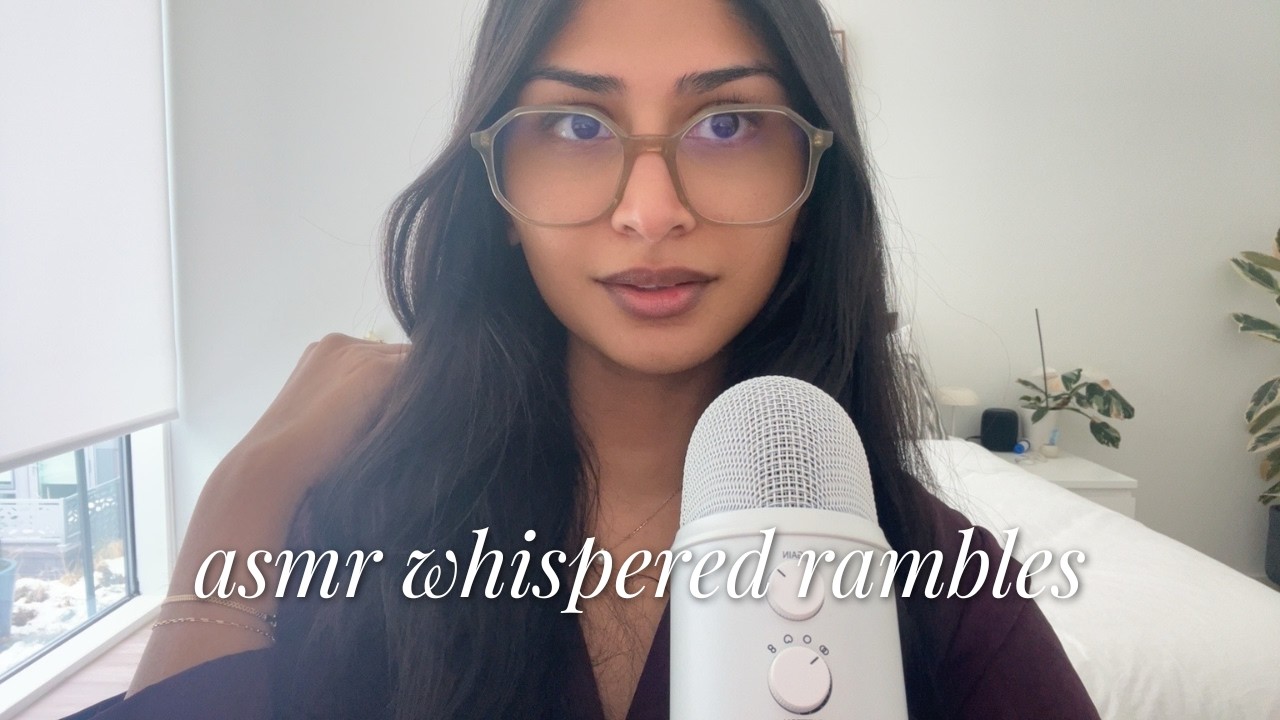 asmr close cupped whispers ☁️ | rambling about random stuff