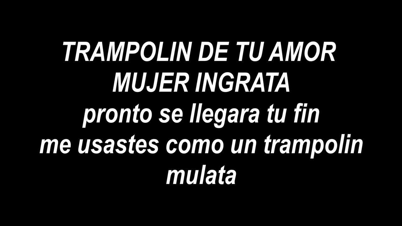 Trampolin - El Gran Combo (letra)