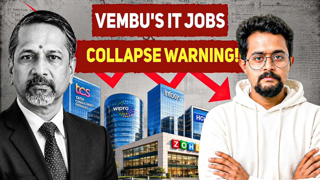 INDIA'S IT IS BREAKING? | Sridhar Vembu's BIGGEST Warning for India's IT Industry
