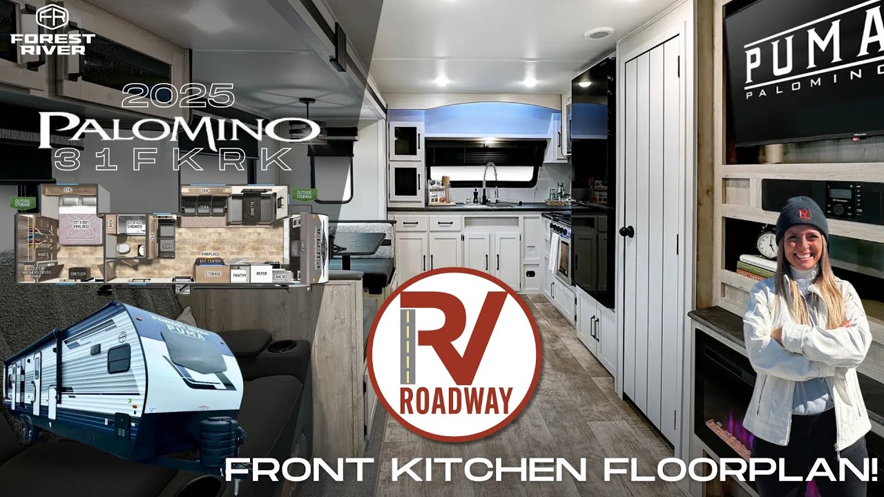 Beautiful Front Kitchen!👀 Checkout the New 2025 Palomino Puma 31FKRK