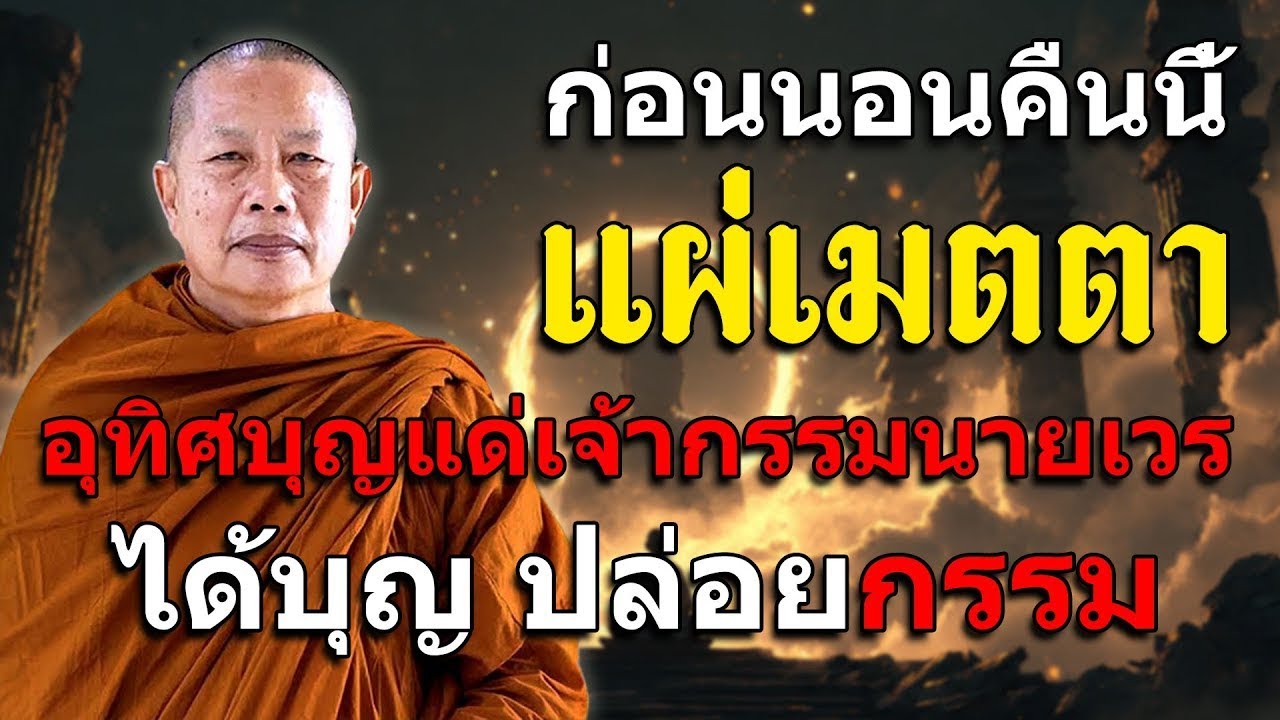 ก่อนหลับ...แผ่เมตตาให้เจ้ากรรมนายเวร ได้บุญ หนุนนำชีวิต #พระมหาบุญช่วย ปัญญาวชิโร #3