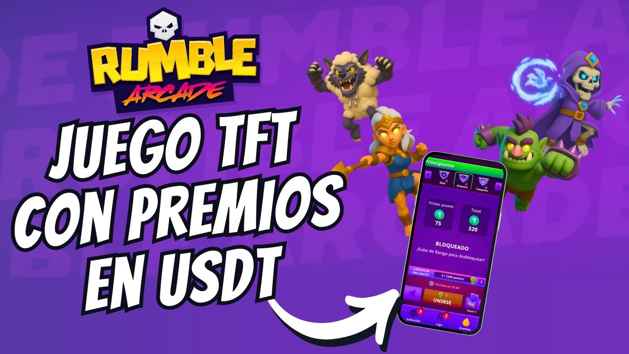 🤑 GANA USDT GRATIS en Rumble Arcade El TFT P2E competitivo