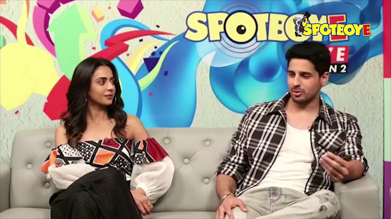 Sidharth Malhotra and Rakul Preet Singh Facebook Live for Aiyaary | SpotboyE