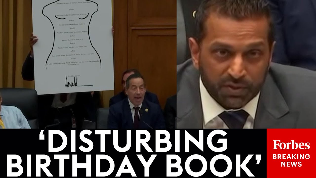 JUST IN: Jamie Raskin Demands Answers From Kash Patel About Alleged Trump Birthday Card To Epstein
