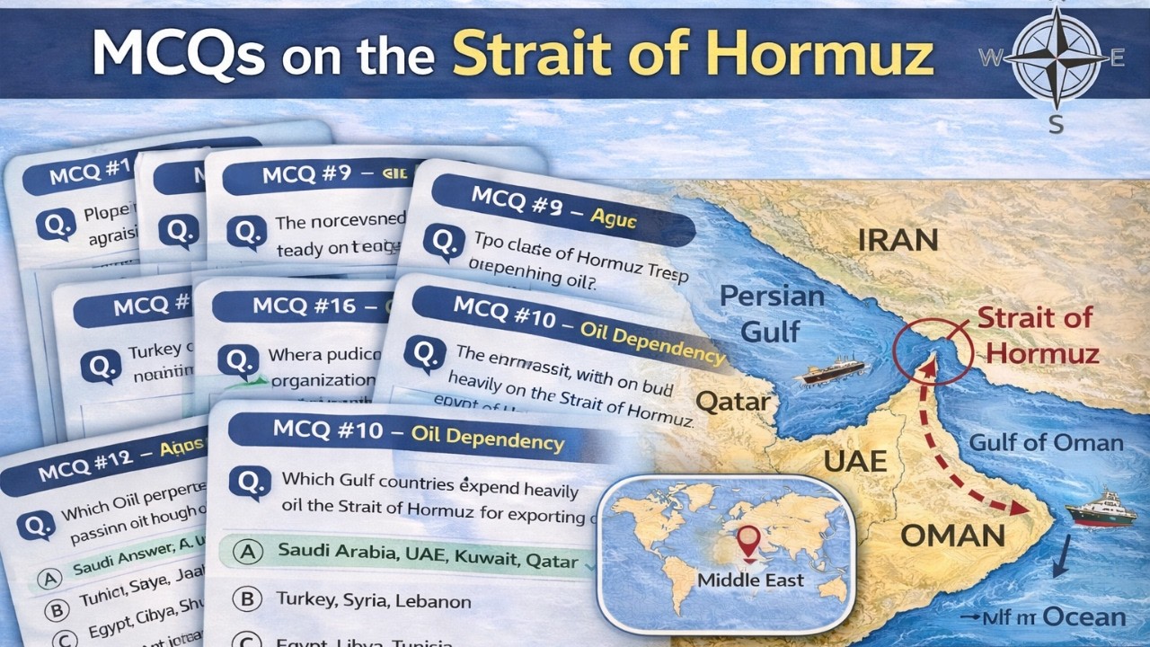 Strait of Hormuz General Knowledge quiz | Top 10 MCQs Strait of Hormuz for test | knowledge academy