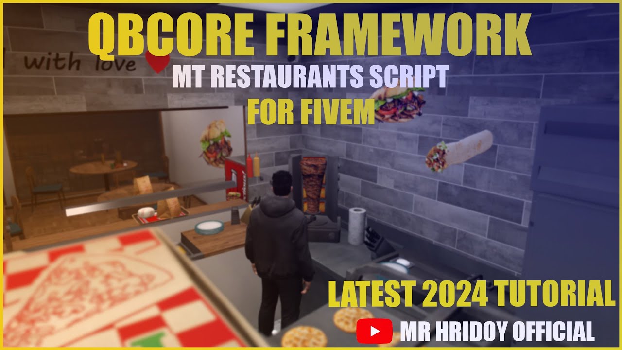 QBCore MT Restaurants Script |  FiveM Roleplay Scripts | FiveM Tutorial 2024