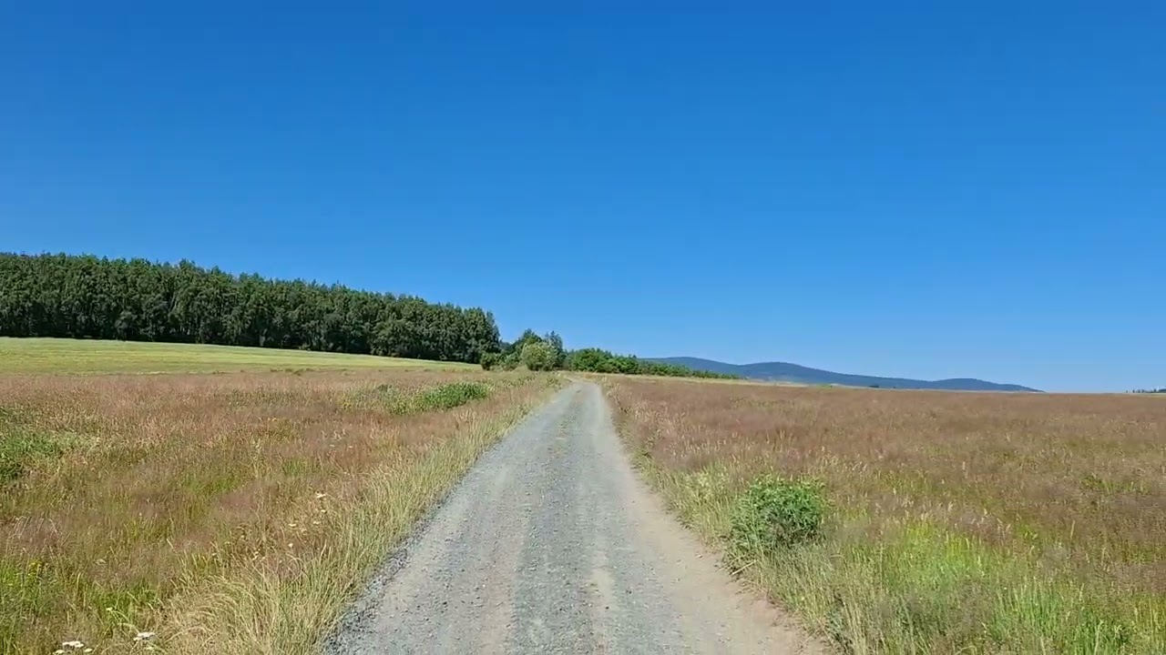 Droga rowerowa z Kromnowa do Wojcieszyc 02/07/2025 - szlak niebieski