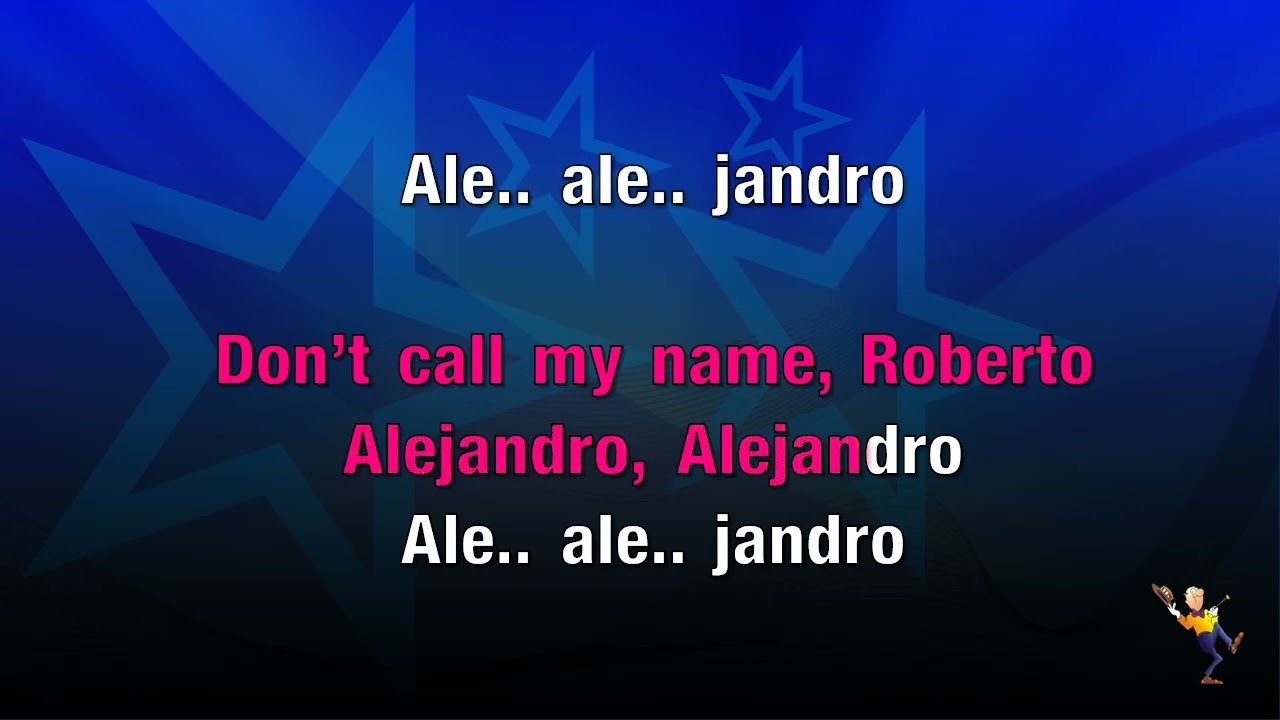 Alejandro - Lady Gaga (KARAOKE)
