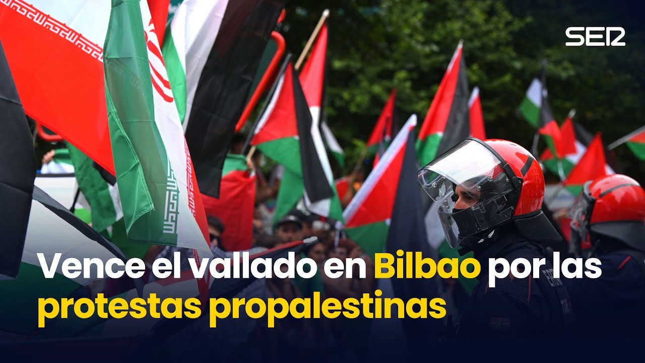 Así ha sido el momento en el que  han VENCIDO las VALLAS de la meta de La Vuelta en BILBAO