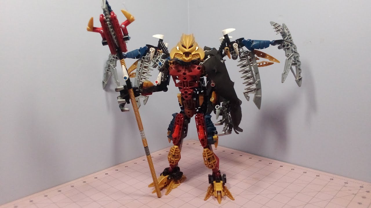 Lego Bionicle Moc Instructions Makuta Tridax Combo Model (Brutaka, Vezon, Fenrakk) Set 8764 and 8734