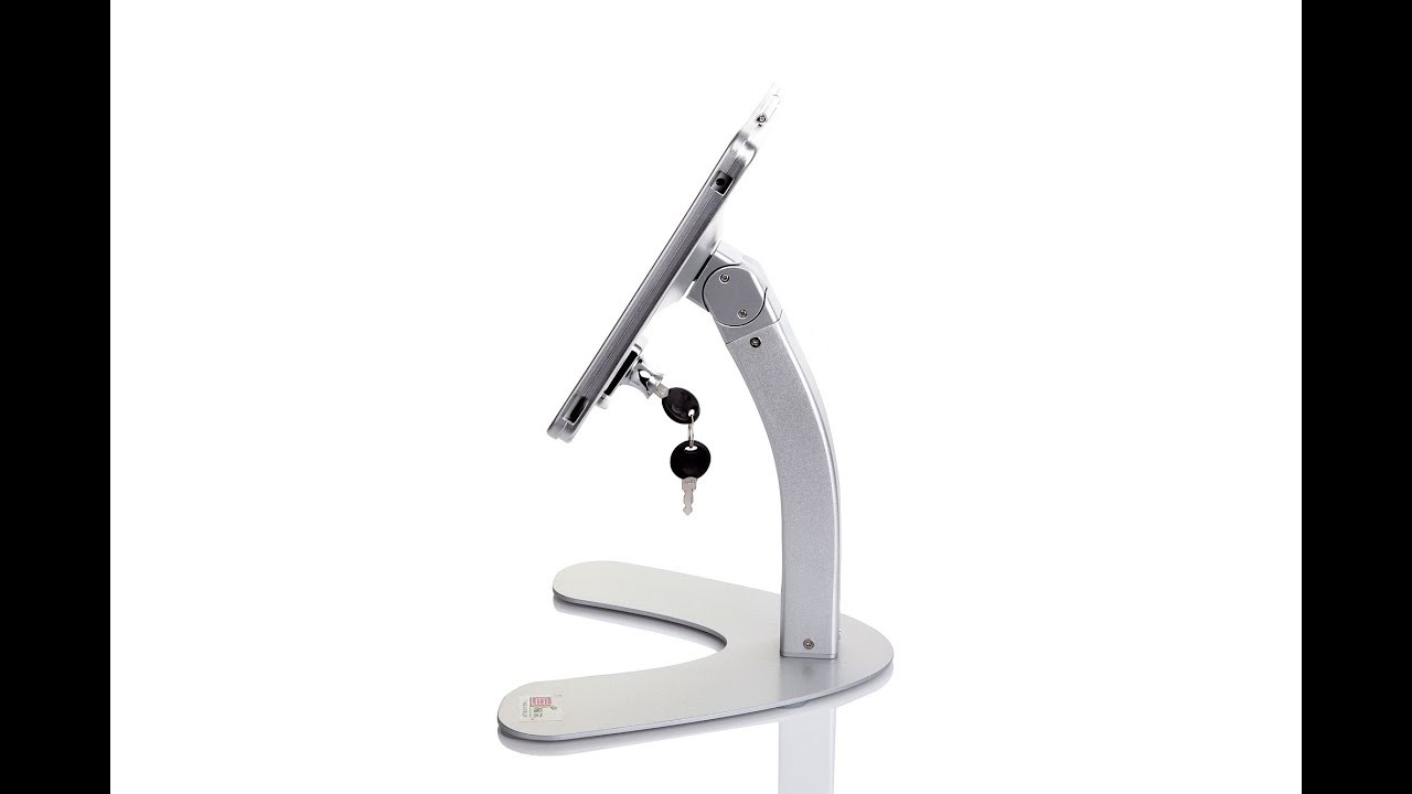 Heavy Duty Desktop Stand / Frontdesk Display / Kiosk with Secure Lock for iPad Pro (Demo Video)