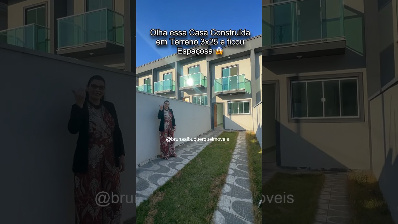 Casa em terreno 3x25😱e ficou espa&ccedil;osa