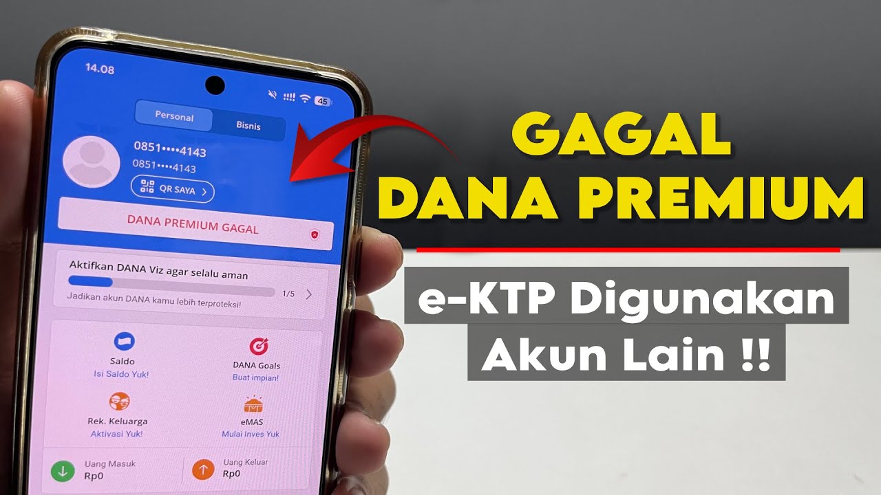 Cara Mengatasi DANA Premium Gagal Karena KTP Sudah Digunakan