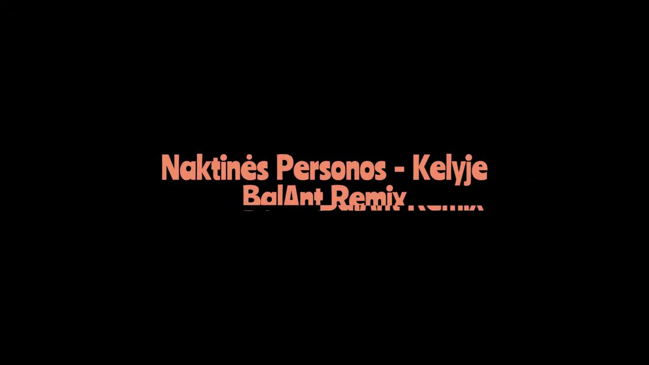 Naktinės Personos - Kelyje (BalAnt Remix)