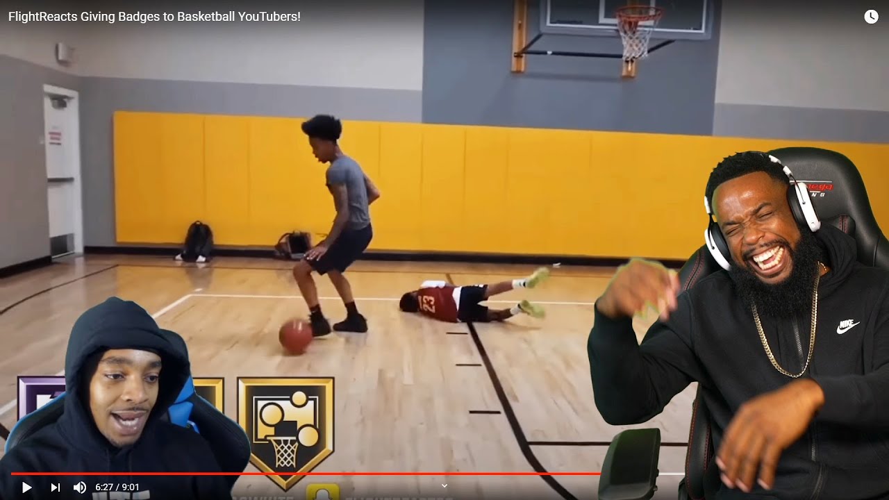 FLIGHT YOU'RE HIGH!! Giving Badges to Basketball YouTubers!