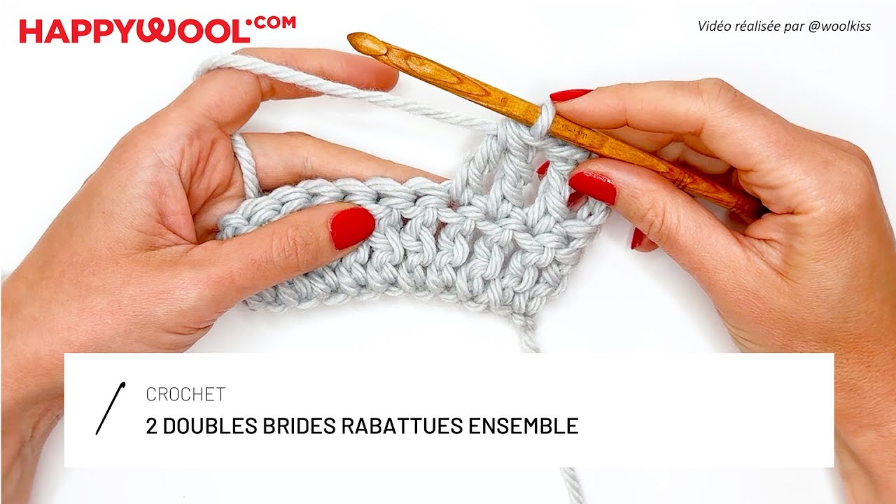 2 Doubles brides rabattues ensemble : Techniques crochet
