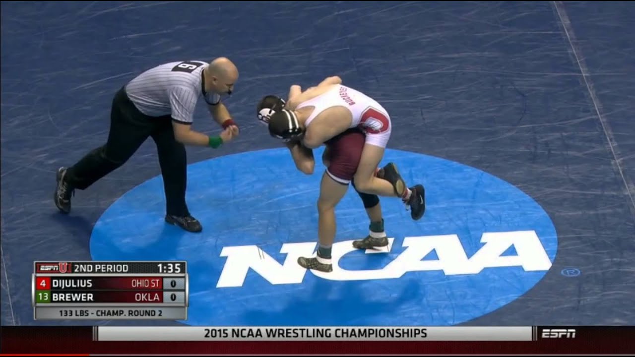 2015 NCAA 133 lb Round 2: Cody Brewer (OU) v Johnni DiJulius (tOSU)