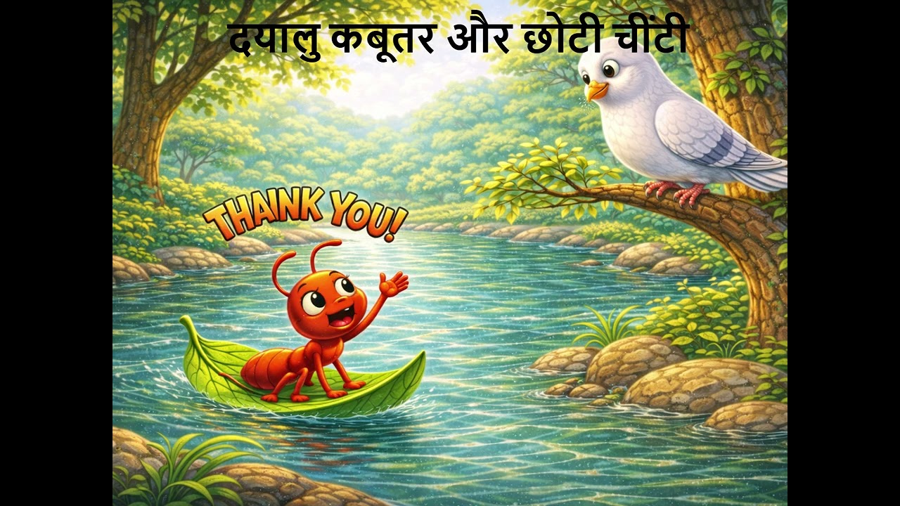 दयालु कबूतर और छोटी चींटी || The Kind Pigeon and the Little Ant
