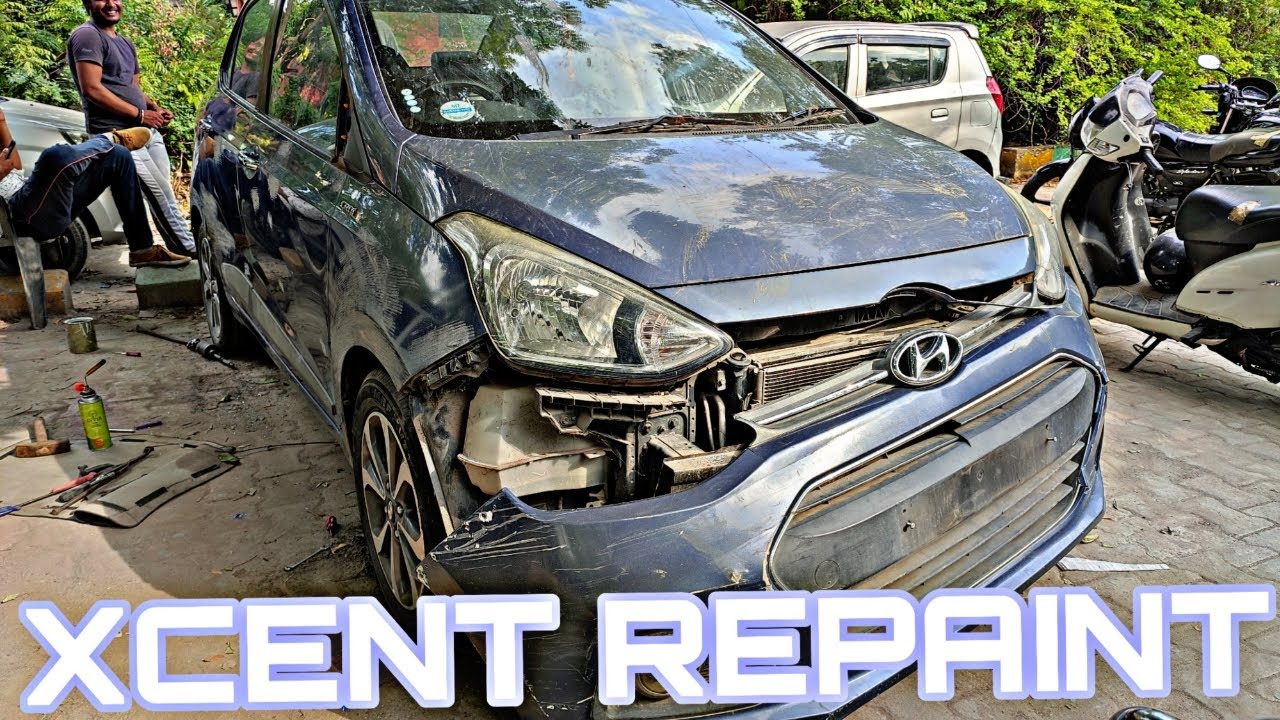 Complete HYundai Xcent Restoration | Bumper Change | Light Cleaning