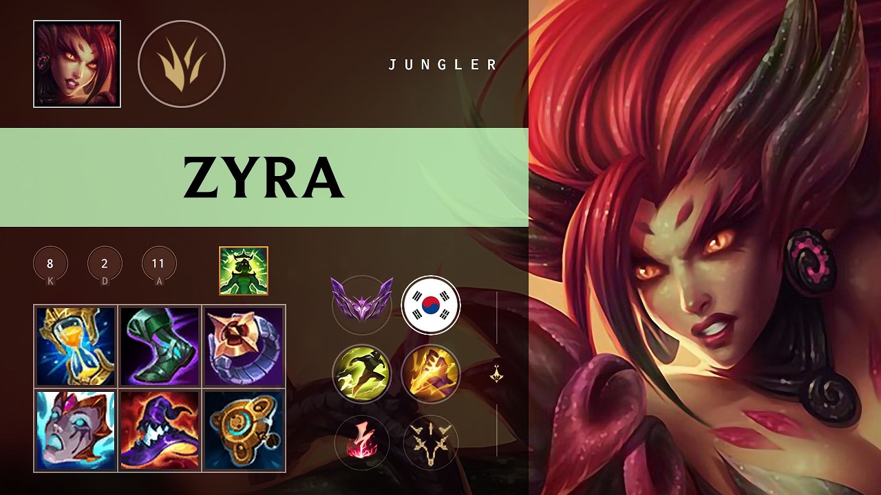 Zyra Jungle vs Talon - KR Master Patch 26.09