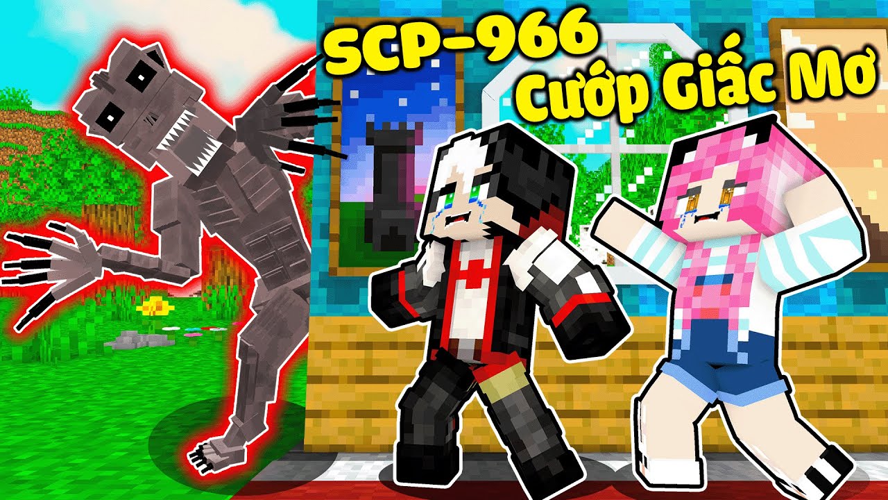 REDHOOD THỬ THÁCH TÌM CĂN CỨ BÍ MẬT CỦA SCP 966 KẺ CƯỚP GIẤC MƠ TRONG MINECRAFT*MỀU TIÊU DIỆT SCP966