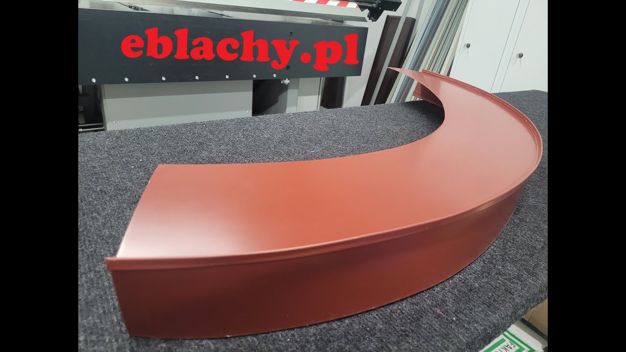 Jak produkujemy obróbki blacharskie i blachy na rąbek - Opierzenia dachu pas nadrynnowy eblachy_pl