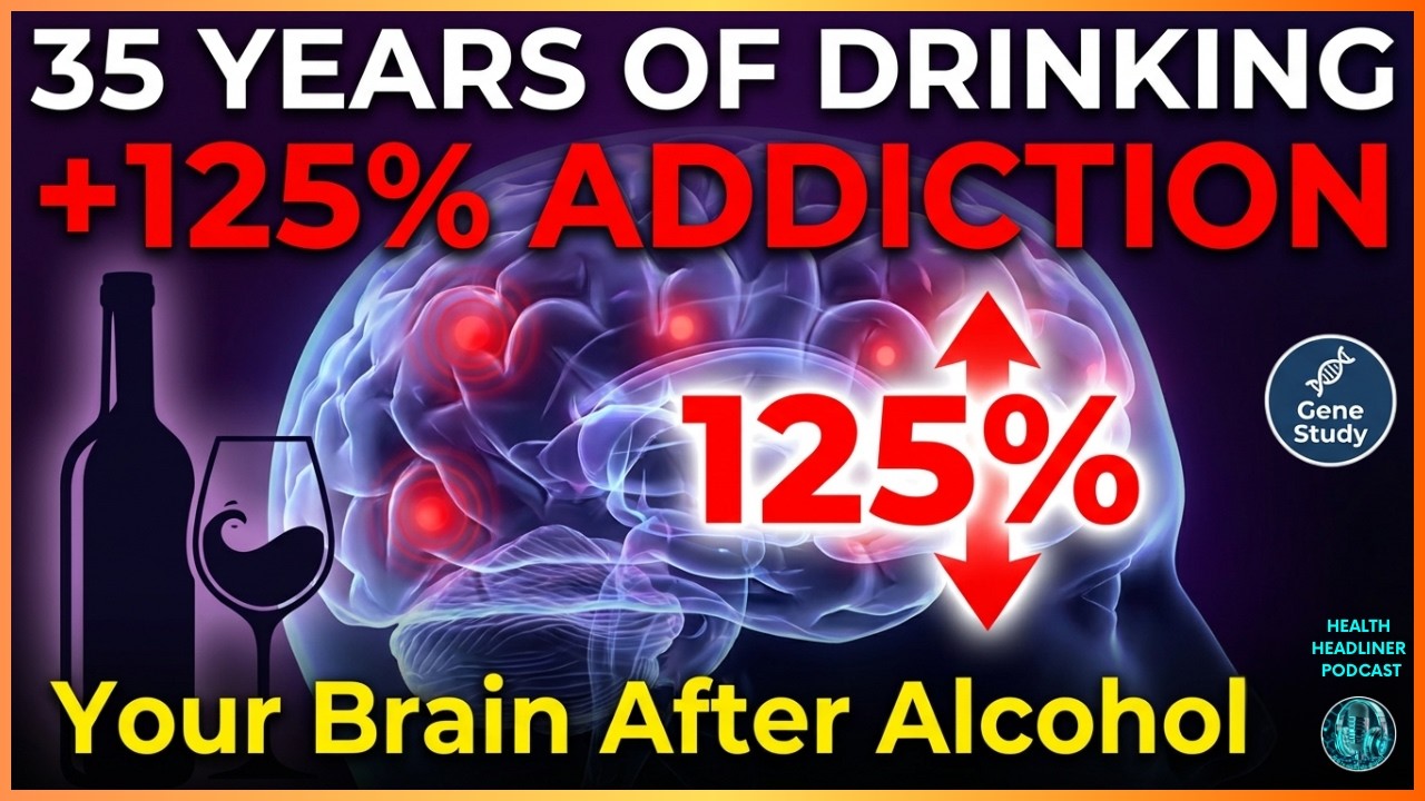 YOUR BRAIN ON ALCOHOL : New Study Reveals 30+ Years of Damage to Reward Genes! 🧠🍷