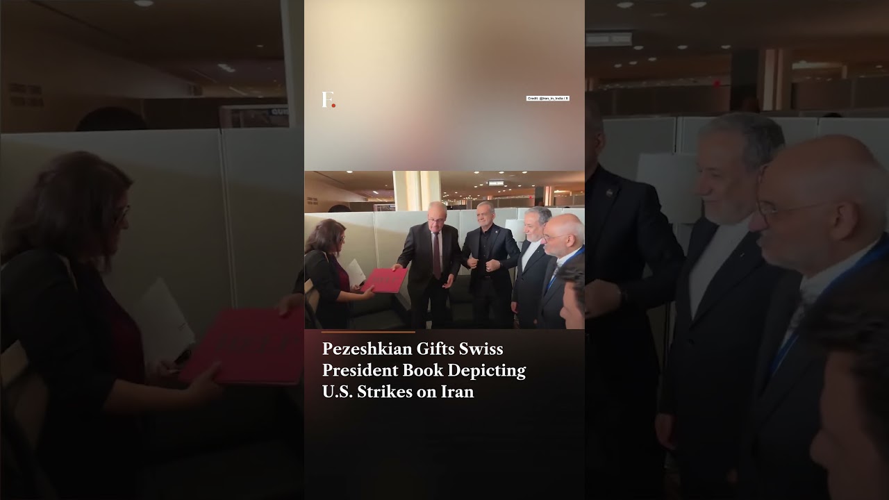 Pezeshkian Gifts Swiss President Book Depicting US Strikes on Iran | N18G