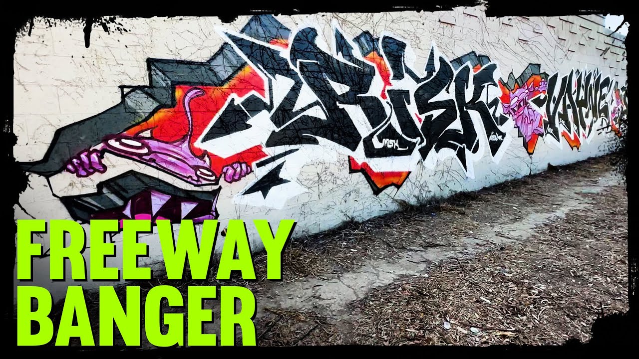 MSK RISK - VAYNE - CHEAK - MERCH - GABOR - Freeway Action on the Westside - Los Angeles Graffiti