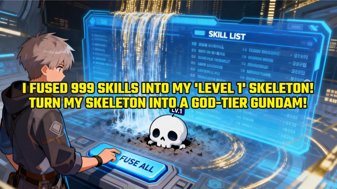I Fused 999 SKILLS Into My 'Level 1' SKELETON!Turn My Skeleton Into A GOD-TIER GUNDAM!