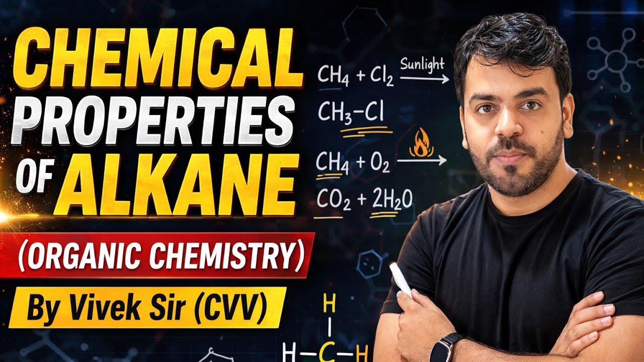 Chemical properties Of alkane  | Organic Chemistry | By Vivek sir #organicchemistry